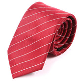 Red Pinstripe Striped Tie 7.5cm - Tie Doctor